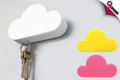 From QR25 Have Some Fun with Magnetic Cloud Key Holder - Choose From 3 Colors! (QR59 Value)